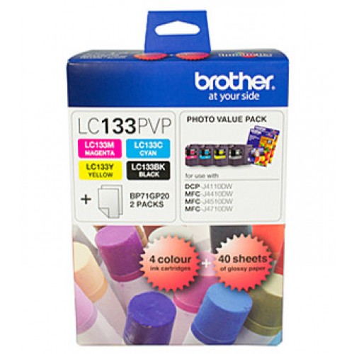 LC133PVP Brother Ink Cartridge - Photo Value Pack