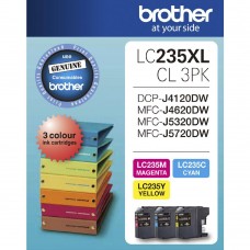 LC235XLCL3PK Brother Ink Cartridge - Colour Pack (Cyan, Magenta & Yellow)