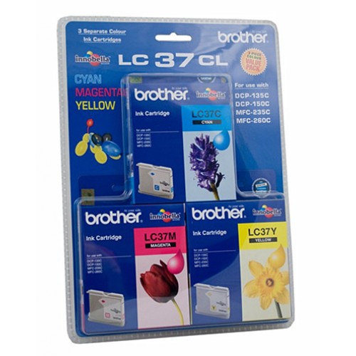 LC37CL3PK Brother Ink Cartridge - Colour Pack (Cyan, Magenta & Yellow)
