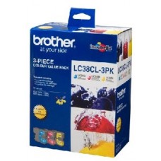 LC38CL3PK Brother Ink Cartridge - Colour Pack (Cyan, Magenta & Yellow)