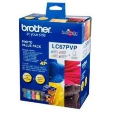 LC67PVP Brother Photo Value Pack - Black + Cyan + Magenta + Yellow + Photo Paper