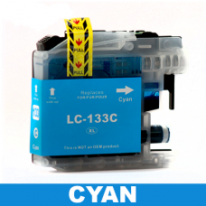 Brother LC133 / LC131 Compatible Cyan Ink Cartridge