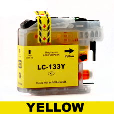 Brother LC133 / LC131 Compatible Yellow Ink Cartridge