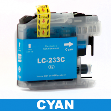Brother LC233 / LC231 Compatible Cyan Ink Cartridge