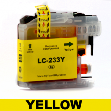 Brother LC233 / LC231 Compatible Yellow Ink Cartridge