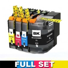 Brother LC239XL / LC235XL Compatible Ink Cartridge - Set of 4 (Bk+C+M+Y)
