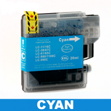 Brother LC38 / LC67 Compatible Cyan Ink Cartridge
