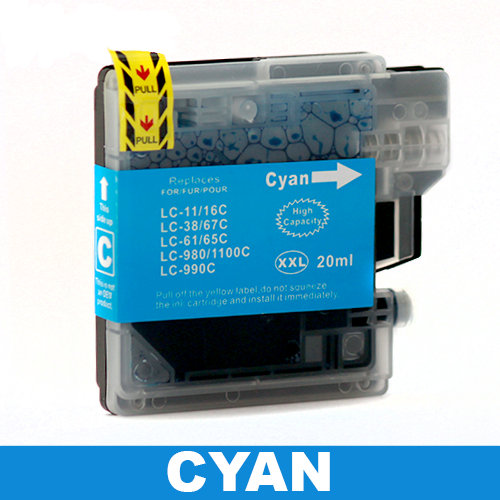 Brother LC38 / LC67 Compatible Cyan Ink Cartridge