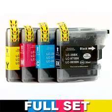 Brother LC39 Compatible Ink Cartridge - Set of 4 (Bk+C+M+Y)