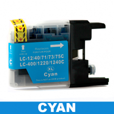 Brother LC73 / LC40 Compatible Cyan Ink Cartridge