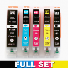 Canon PGI650XLBK + CLI651XL PB/C/M/Y Compatible Value Pack - Full Set