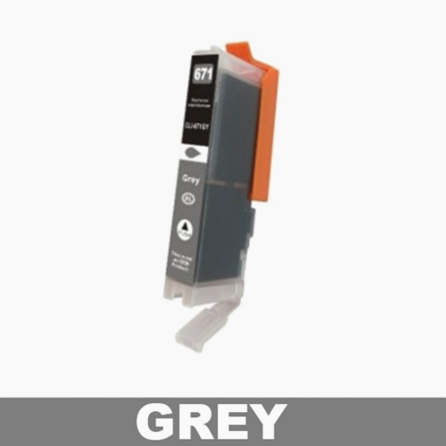 Canon CLI671XL Compatible Grey Ink Cartridge