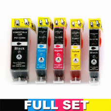 Canon PGI520BK + CLI521 PB/C/M/Y Compatible Value Pack - Full Set