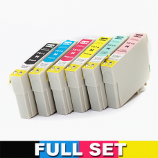 81N Compatible Epson Cartridge Set of 6 (Bk/C/M/Y/Pc/Pm)