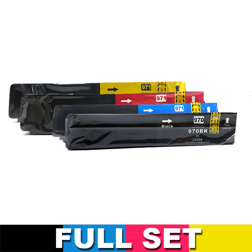 HP970XL Compatible Ink Set of 4 (Bk/C/M/Y)
