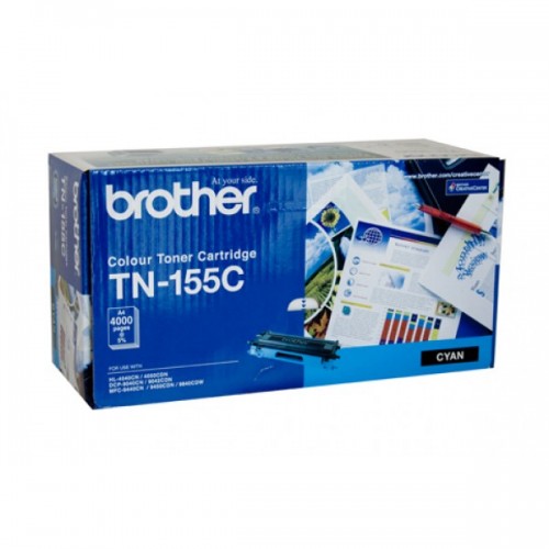 TN155C Brother Genuine Cyan Toner - High Capacity
