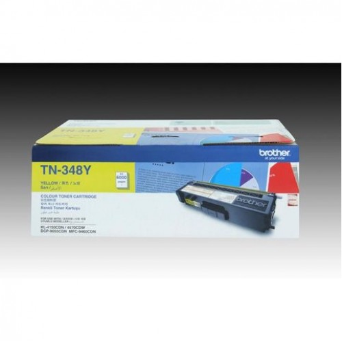 TN348Y Brother Genuine Yellow Toner