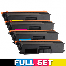 Brother TN346 Compatible Black Toner Cartridge - SET OF 4 (BK+C+M+Y)