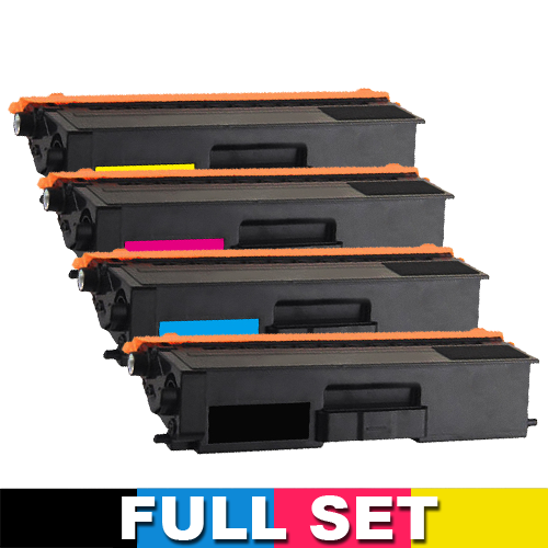 Brother TN346 Compatible Black Toner Cartridge - SET OF 4 (BK+C+M+Y)